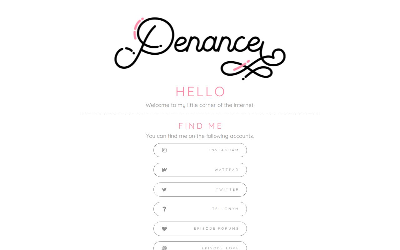 Carrd profile picture for @penance